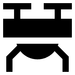 Drone Icon from Sharp Solid Set