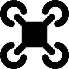 Drone 2 Icon from Micro Solid Set