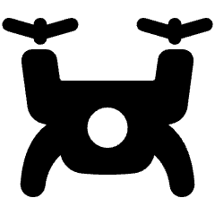 Drone Icon from Plump Solid Set