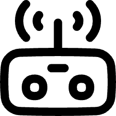 Drone Controller Icon from Flex Line Set