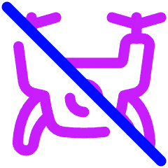 Drone Off Icon from Plump Neon Set