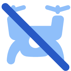 Drone Off Icon from Plump Flat Set