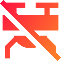 Drone Off Icon from Sharp Gradient Set