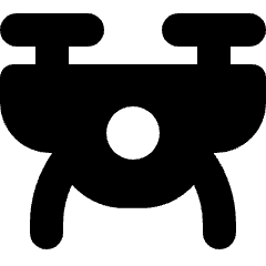 Drone Icon from Micro Solid Set