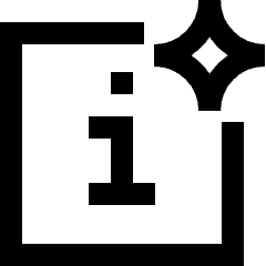 Generate Insight Square Icon from Sharp Line Set