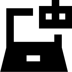 Laptop Ai Robot Icon from Sharp Remix Set