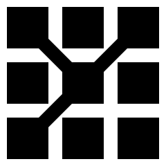 Machine Learning Icon from Sharp Solid Set