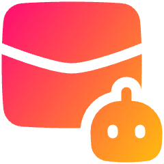 Ai Email Generator Robot Icon from Plump Gradient Set