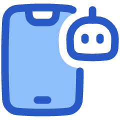 Mobile Ai Robot Icon from Plump Duo Set