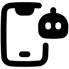 Mobile Ai Robot Icon from Plump Remix Set