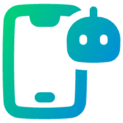Mobile Ai Robot Icon from Plump Gradient Set