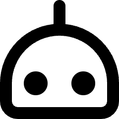 Robot Icon from Micro Line Set