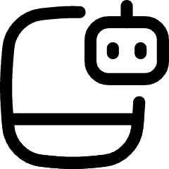 Tablet Ai Robot Icon from Flex Line Set