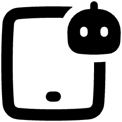 Tablet Ai Robot Icon from Plump Solid Set