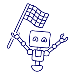Goal Flag Robot Illustration from UX Line Set