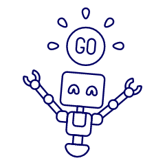 Robot Go Illustration from UX Line Set