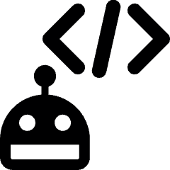 Technology Robot Code Icon from Ultimate Bold Set