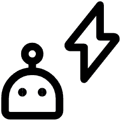 Technology Robot Flash Icon from Ultimate Regular Set