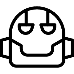 Technology Robot Head 9 Icon from Ultimate Light Set