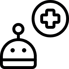 Technology Robot Health Icon from Ultimate Light Set