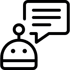 Technology Robot Speech Icon from Ultimate Light Set