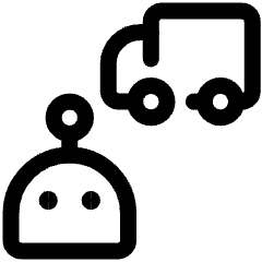 Technology Robot Truck Icon from Ultimate Regular Set