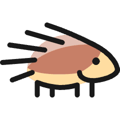 Hedgehog Icon from Ultimate Colors Set