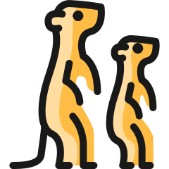 Meerkat Icon from Ultimate Colors Set