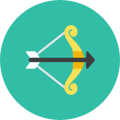 Archery Arrow Icon from Kameleon Colors Set