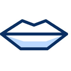 Beauty Lips Icon from Cyber Duotone Set