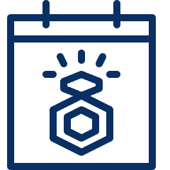 Engagement Anniversary Icon from Cyber Line Set
