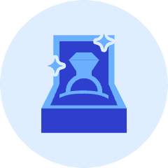 Engagement Ring Icon from Kameleon Duo Set