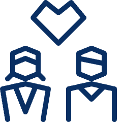 Female Male Love Icon from Cyber Line Set