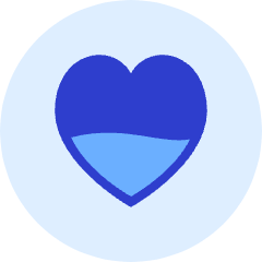 Fill Heart Icon from Kameleon Duo Set