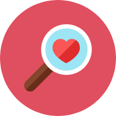 Find Love Icon from Kameleon Colors Set