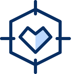 Heart Lockon Icon from Cyber Duotone Set