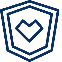 Heart Protect Icon from Cyber Line Set