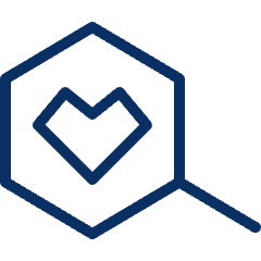 Heart Search Icon from Cyber Line Set