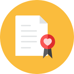 Marriage License Icon from Kameleon Colors Set