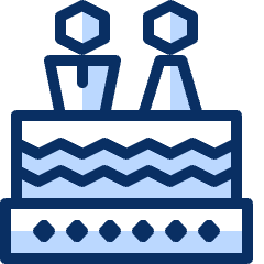 Wedding Cake Icon from Cyber Duotone Set