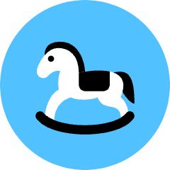 Wooden Horse Icon from Kameleon Pop Set