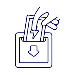 Hotel Electric Keycard 1 Illustration from UX Line Set
