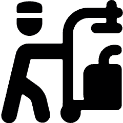 Room Service Cart Icon from Ultimate Bold Set