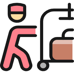 Room Service Cart Icon from Ultimate Colors Set