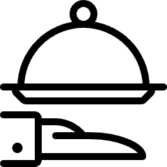 Room Service Give Plate Icon from Ultimate Light Set