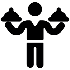 Room Service Plates Icon from Ultimate Bold Set