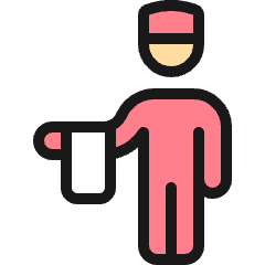 Room Service Staff Icon from Ultimate Colors Set