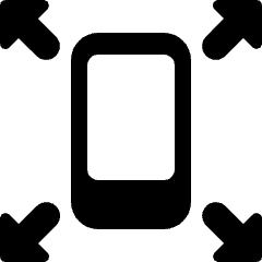 Phone Expand Icon from Ultimate Bold Set