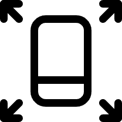 Phone Expand Icon from Ultimate Regular Set