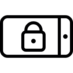 Phone Lock Horizontal Icon from Ultimate Light Set